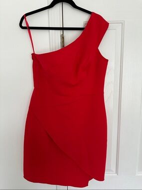 strapless open back dress One Shoulder Dress – BCBGMAXAZRIA